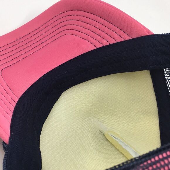 Simply Southern Trucker Hat Trophy Wife Pink and Navy Blue adjustable backstrap - Picture 14 of 16